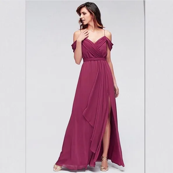 bridesmaid dressing room  Embrace the wedding glam with satin & sparkle! Our curve-accentuating  gowns, like these chic chocolate-brown bridesmaid dresses & elegant guest  looks, bring luxury + allure.   %    . 